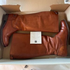 Frye Melissa Button Back Zip Wide Calf